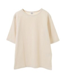 AMERICAN HOLIC 抗菌防臭リブ5分袖カットプルオーバー