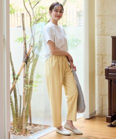 ANY 【ウエストゴム】イージーケアライトストレッチテーパードパンツ