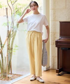 ANY 【ウエストゴム】イージーケアライトストレッチテーパードパンツ