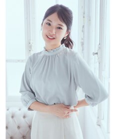 earth music&ecology ２ｗａｙフリル７分袖ブラウス