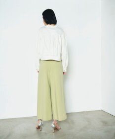 GRACE CONTINENTAL ツータックベルトワイドパンツ
