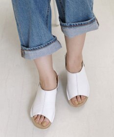 Pointer 本革 超軽量厚底サボサンダル