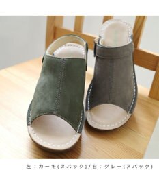 Pointer 本革 超軽量厚底サボサンダル