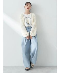 earth music&ecology ぽこぽこドロストカーディガン