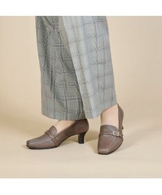 ing <ing>ベルトデザインヒールローファー