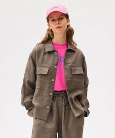 LENO LINEN WORK SHIRTS《UNISEX》リネンワークシャツ