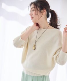 ANY L 【洗濯機可/アンチピリング/UVケア】アクリルガーターニット