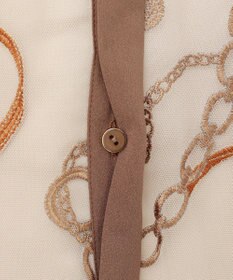 GRACE CONTINENTAL チェーン刺繍ワンピース