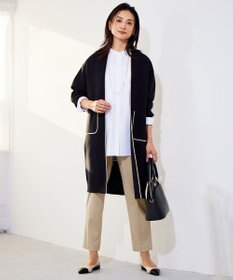 自由区 【洗える】ドライコットンハイゲージニット アウター