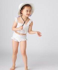 OP／FILA 【marie claire ENFANTS】シャーリングセパレート水着
