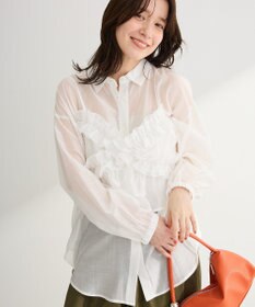 Green Parks 【WEB限定】ＳＥＴ２点フリルビスチェ＋シャツチュニックⅡ