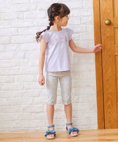 ANY KIDS フラワー スパンコール Tシャツ