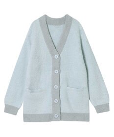 une nana cool カラーブロッキング カーディガン