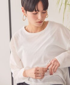 AMERICAN HOLIC バック切替シアー長袖トップス