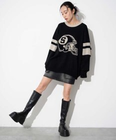 WEGO 【ユニセックス着用ITEM】ジャガードスリーブラインプルオーバー