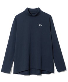 ZERO HALLIBURTON 【雑誌掲載・吸汗速乾・UVケア】 鹿の子 モックネックロングシャツ ZHG-W4A 1b 82872 ゴルフウェア