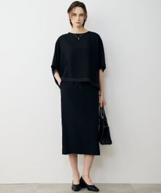 ICB L 【先行予約・WEB限定カラーあり】 FluidBackSatin クロップドブラウス