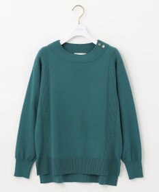 ANY SIS 【洗える】サイドケーブルカラー ニット