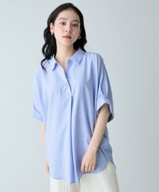 ANY 楽映えブラウス（セットアップ着用可） ライトブルー