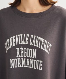 Green Parks 裏起毛配色ステッチロゴチュニック