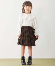 ANY KIDS チェックプリーツスカート