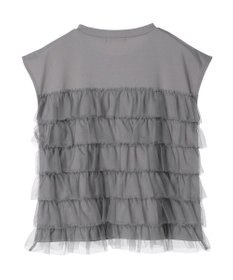 Green Parks フレンチスリーブチュールティアードプルオーバー