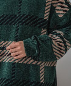 WEGO ベロアモール総柄プルオーバー