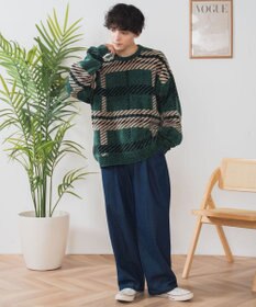 WEGO ベロアモール総柄プルオーバー