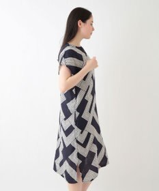 UCHINO クレープガーゼ ジオメトリックワンピース