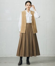 自由区 L ニットファー ジレ