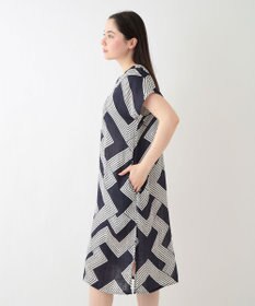UCHINO クレープガーゼ ジオメトリックワンピース