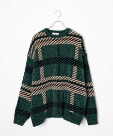 WEGO ベロアモール総柄プルオーバー