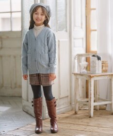 組曲 KIDS 【S-Lサイズ】 ケーブルニットカーディガン