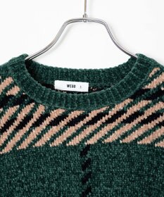 WEGO ベロアモール総柄プルオーバー