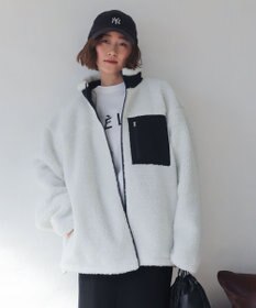 WEGO 【2025年秋冬新作アイテム/ユニセックス着用ITEM/SMLサイズ展開】ボアブルゾン