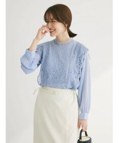 Green Parks ・Ｐｅｔｉｔ　Ｆｌｅｕｒ　イロイロレースブラウス