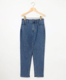 組曲 L ライトデニム ベルト付きストレートパンツ