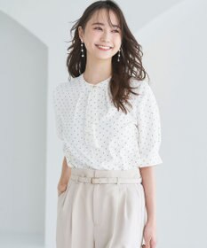 ANY SIS S 【洗える】ラッフルボウ ブラウス