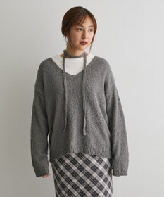 CRAFT STANDARD BOUTIQUE ファンシーヤーンVネックプルオーバー