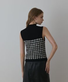 GRACE CONTINENTAL ツイードベアニットトップ