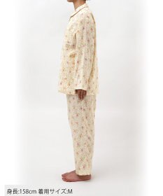 Wing パジャマ 綿100%(本体) 二重ガーゼ レディース 長袖 長ズボン EP5074 ウイング／ワコール