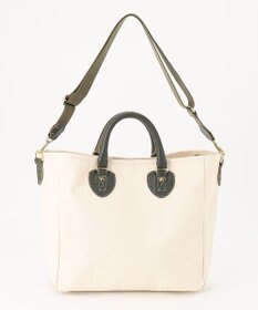 UNBILLION Otias 8号キャンバスシュリンクレザートートバッグ