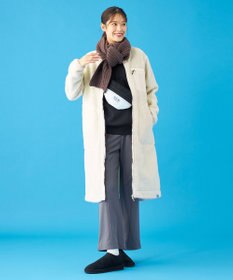 SHARE PARK LADIES 【LADIES】ボアフリースロングカーディガン