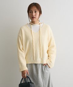 CRAFT STANDARD BOUTIQUE ファンシーヤーンVネックプルオーバー
