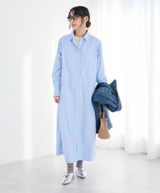 CRAFT STANDARD BOUTIQUE ストライプシャツワンピース