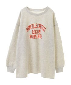 Green Parks 裏起毛配色ステッチロゴチュニック