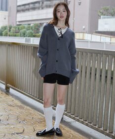 WEGO 【ユニセックス着用ITEM/MLサイズ展開】クロップドカーディガン