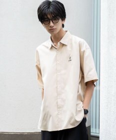 WEGO 【シワになりにくい】イージーケアオックスフォードワンポイントシャツ（S）