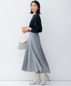 23区 L 【洗える】バナナスリーブ フォルム ロングTシャツ