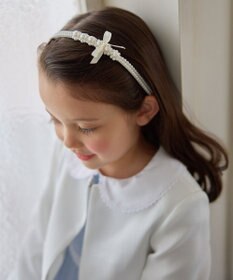 ANY KIDS パールリボンカチューシャ